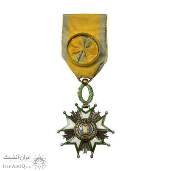 نشان تاج درجه چهار 1332 (روبان فابریک) - EF45 - احمد شاه