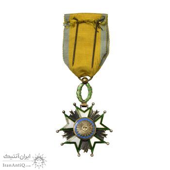 نشان تاج درجه چهار 1332 (روبان فابریک) - EF45 - احمد شاه