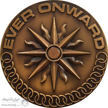 مدال یادبود بازی های آسیایی تهران 1353 (جعبه فابریک) - MS63 - محمد رضا شاه