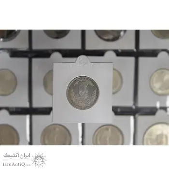 سکه 2000 دینار 1323 تصویری - AU58 - مظفرالدین شاه