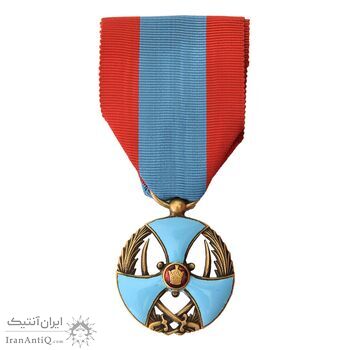 نشان لیاقت درجه 3 (روز) ضرب فرانسه با جعبه فابریک - EF45 - محمد رضا شاه